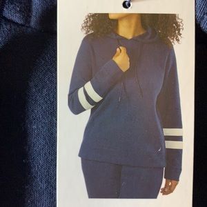 Nautical medium sweater with hoodie color navy